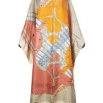 African Dresses For Women Oversize Traditional Muslim Twill Silk Abaya Kaftan Dress