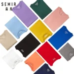 Semir Summer Cotton T Shirts Men 2025 Simple O Neck Stretch Solid Tshirt - Image 3