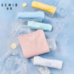Semir Summer Cotton T Shirts Men 2025 Simple O Neck Stretch Solid Tshirt - Image 5