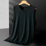 Men's Ice Silk Mesh Vest Lightweight Sports Summer Wear Sleeveless T-shirt - Image 2