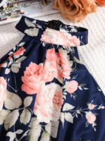 Spring and summer girls fashion outdoor leisure vacation 2-piece pink suit - Image 5
