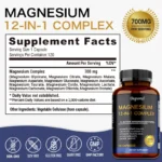 Magnesium Complex Capsules - Support Muscle, Bone, Heart Health, Improve Sleep - Image 2