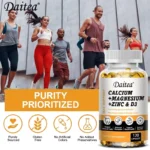 Daitea Calcium Magnesium Zinc Capsules Vitamin D3 helps support bones, teeth, heart - Image 4