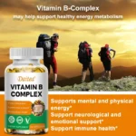 Organic Vitamin B Complex Supports Energy, Immune Health, Antioxidant Supplement - Image 2