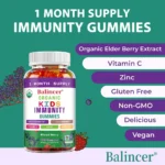Organics Immunity Gummies for Kids,with Vitamin C,Zinc - Image 3
