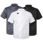 Men Head Chef Food service Kitchen Cooking Costume Pizzaiolo Cook Uniform