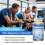 Magnesium Glycinate Capsules 500mg with Zinc,Vitamin D3 B6 Brain, Memory, Focus, Sleep - Image 3
