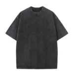Men's Summer T-shirt 230G Heavy Cotton Vintage Washed T-Shirts Oversized Short Sleeve - Image 2