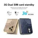 Low Price Sale SERVO Flilo9 3G Flip Mobile Phone 2 SIM Card Speed Dial Blacklist Call Record - Image 2