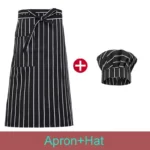 Food Service Kitchen Suit Hotel Chef Apron Cooking Cap Restaurant Cook Work Uniform - Image 3