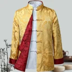 Men Chinese Dragon Shirt Kung Fu Coats China New Year Tang Suit Traditional Chinese Clothing - Image 3