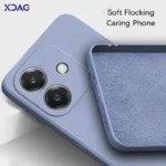 Luxury Dual Liner Protective Case Phone Cover Square Liquid Silicone Coque - Image 2