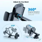 Universal Car Phone Holder Multifunctional Dashboard Windshield Air Vent Mount Sucker Phone - Image 6