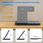 Foldable 3 in 1 Wireless Charging Station for iPhone 17 16 15 14 13 12 Pro Max iWatch - Image 2
