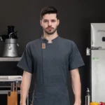 Unisex Chef Jacket Summer Kitchen Shirts Hotel Restaurant Waiter Uniforms Bakery Clothes - Image 4