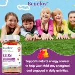 Kids Gummy Vitamins - Fruit - Non-GMO & Vegan Complete Children's Multi - Vitamins A, B, C, D, E - Image 3