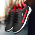 Leather Men Shoes Sneakers Trend Casual Shoe Italian Breathable Leisure - Image 3