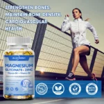 Magnesium Glycinate Capsules 500mg with Zinc,Vitamin D3 B6 Brain, Memory, Focus, Sleep - Image 4