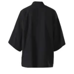 Men's Japanese Kimono Shirts Casual Open Stitch Lightweight Yukata Fashion Black Cardigan - Image 5