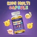 OMEGA 3 Capsules, with Vitamin D, Calcium for Children, Kids Multivitamin, Support Brain Health - Image 4