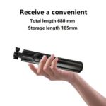Roreta Selfie holder Tripod with Wireless Bluetooth Remote, Portables Foldable Stand - Image 4
