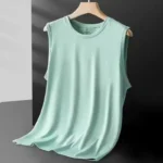 Men's Ice Silk Mesh Vest Lightweight Sports Summer Wear Sleeveless T-shirt - Image 3