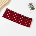 Fashion Polka Dot Makeup Hairband Hair Accessories New Wave Yoga Elastic Headband - Image 4