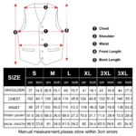 Suit Vest for Men Black Solid Paisley Wedding Prom Groom - Image 6