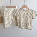 Bear Leader Summer Fashion New Short Sleeve Round Neck Flower Printed T-shirt - Image 2