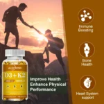 Alxfresh Vitamin D3+K2 Capsules for Immune, Joints, Muscles and Bones Support - Image 2