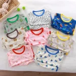 Baby Pajamas Sets Child Pajamas Toddler Short Sleeve Baby Nightwear Pyjamas - Image 2