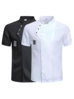 Catering Cooking White Shirt Restaurant Kitchen Chef T-shirt Baker Work Uniform Waiter