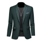 Boutique Fashion Solid Color High-end Brand Casual Business Men's Blazer Groom Wedding Gown - Image 5