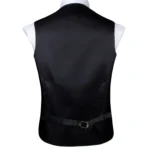 Luxury Gold Mens Suit Vest Red Blue Green Yellow Red Waistcoat Tie Bowtie Hanky Cufflinks Set - Image 3