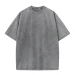 Men's Summer T-shirt 230G Heavy Cotton Vintage Washed T-Shirts Oversized Short Sleeve - Image 5