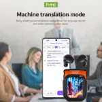 Translator HTC NE20 New Bluetooth 6.0 Wireless Headphones Translation Earphones IPX4 - Image 5