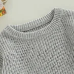 Children s Unisex Fall Sweater Vibrant Polka Dots Design with Long Sleeves - Image 3