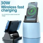 Desktop Removable Wireless Charger Vertical Holder Stand For iPhone - Image 6