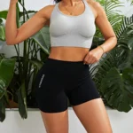 Fitness Shorts Female Tight Cycling Yoga Breathable Sports Pants High Waist - Image 3