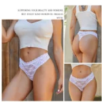 3Pcs Lace Sexy Thongs Women Low-Rise Briefs Sexy Soft Ladies Underwear - Image 3