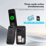 SERVO X9 PRO 3 SIM Card Foldable Mobile Phone Magic Voice Speed - Image 5