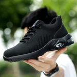 New Styles Men Safety Boots With Steel Toe Cap Anti-smash Work Sneakers - Image 5