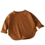 Baby Boys Basic Tee Long Sleeve T-shirts Pure Cotton Baby Girl Tops Kids T-shirt - Image 5