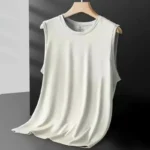 Men's Ice Silk Mesh Vest Lightweight Sports Summer Wear Sleeveless T-shirt - Image 5