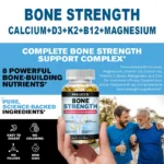 Bone Strength Supplement Capsules with Calcium Magnesium Vitamin D3 K2 Zinc & B12 - Image 6
