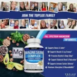 Magnesium Complex 1000mg 8 Elemental Magnesium Supplement with Glycinate Citrate - Image 2