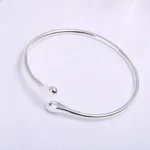 Luxury Gold Color Droplet Arm Bangles - Stainless Steel Adjustable Bracelet Jewelry for Women - Image 5