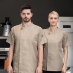 Unisex Chef Jacket Summer Kitchen Shirts Hotel Restaurant Waiter Uniforms Bakery Clothes - Image 3
