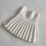Baby Girls Knit Skirt Autumn Winter Princess Pleated Children School High Waist - Image 3