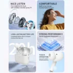 UEESFIT TWS Wireless Bluetooth Earphones Active Noise Cancelling - Image 3